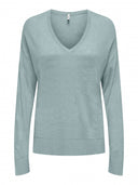 Λεπτό πλεκτό με v cut λαιμόκοψη ONLY 15339543 - Μέντα - thefashionproject.gr - ONLY
