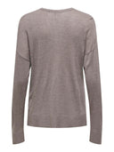 Λεπτό πλεκτό με v cut λαιμόκοψη ONLY 15339543 - Τάουπε - thefashionproject.gr - ONLY