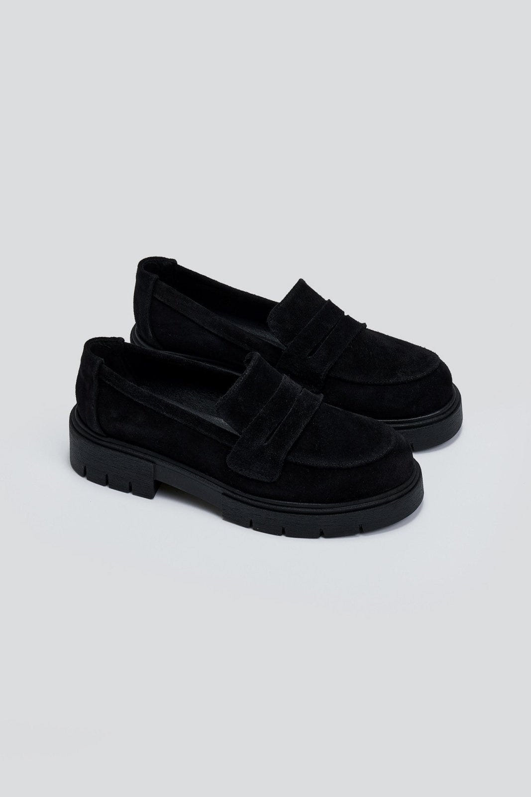Loafers από δέρμα καστόρι Estil - Μαύρο - thefashionproject.gr - Estil