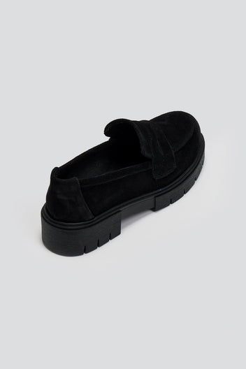 Loafers από δέρμα καστόρι Estil - Μαύρο - thefashionproject.gr - Estil