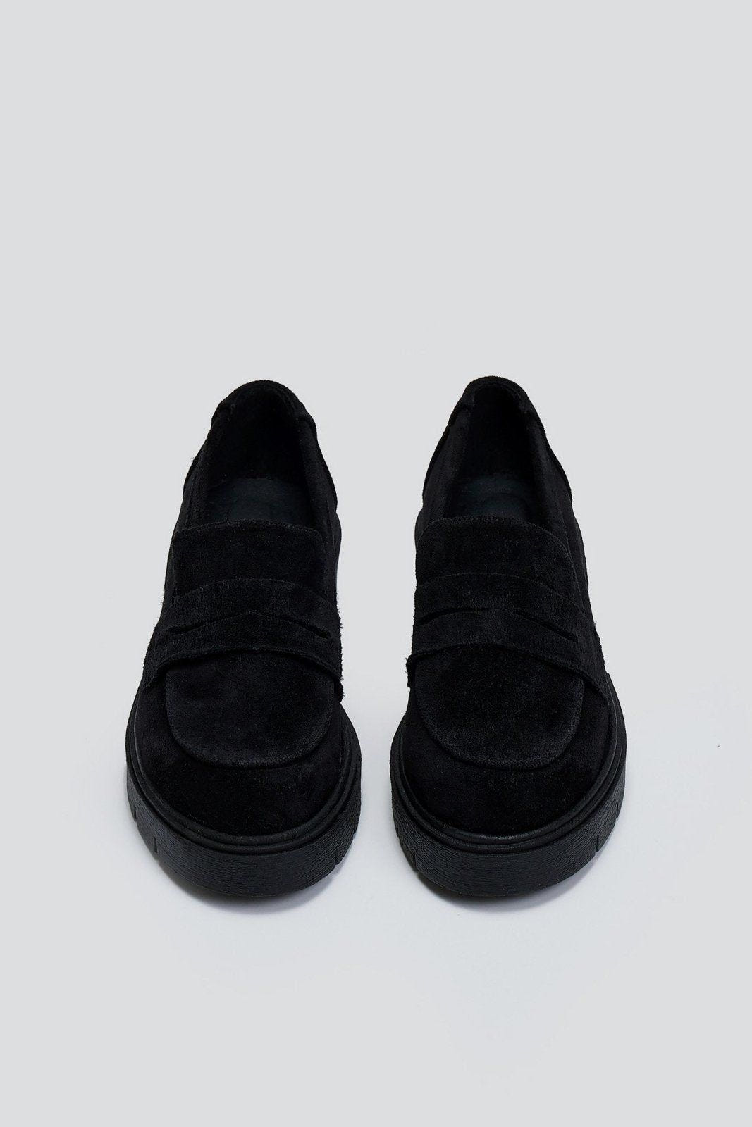 Loafers από δέρμα καστόρι Estil - Μαύρο - thefashionproject.gr - Estil