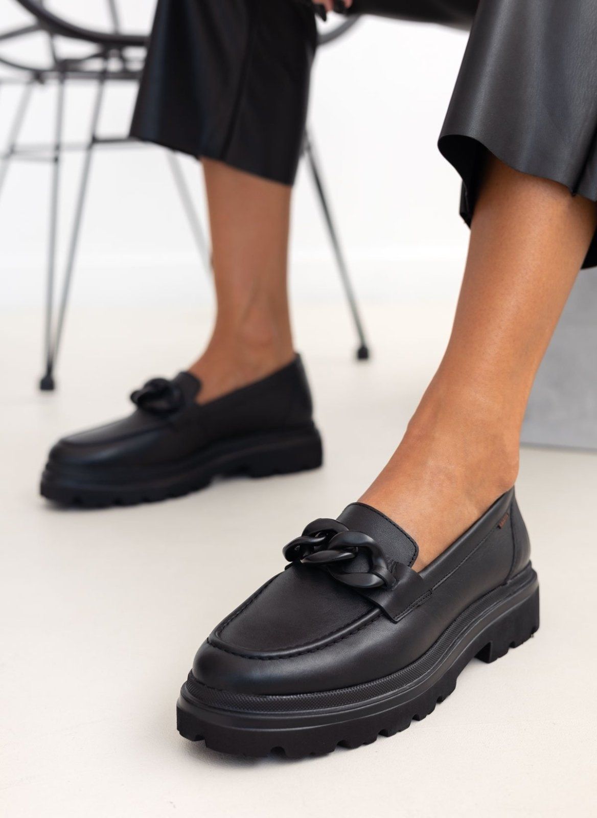 Loafers chunky δερμάτινα Ragazza 0186 - Μαύρο - thefashionproject.gr - RAGAZZA