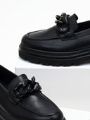Loafers chunky δερμάτινα Ragazza 0186 - Μαύρο - thefashionproject.gr - RAGAZZA