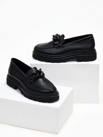 Loafers chunky δερμάτινα Ragazza 0186 - Μαύρο - thefashionproject.gr - RAGAZZA