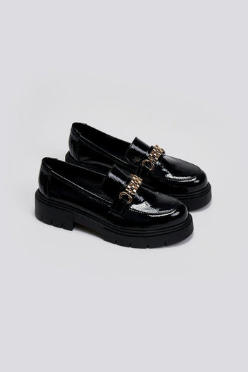 Loafers chunky λουστρίνι Estil - Μαύρο - thefashionproject.gr - Estil