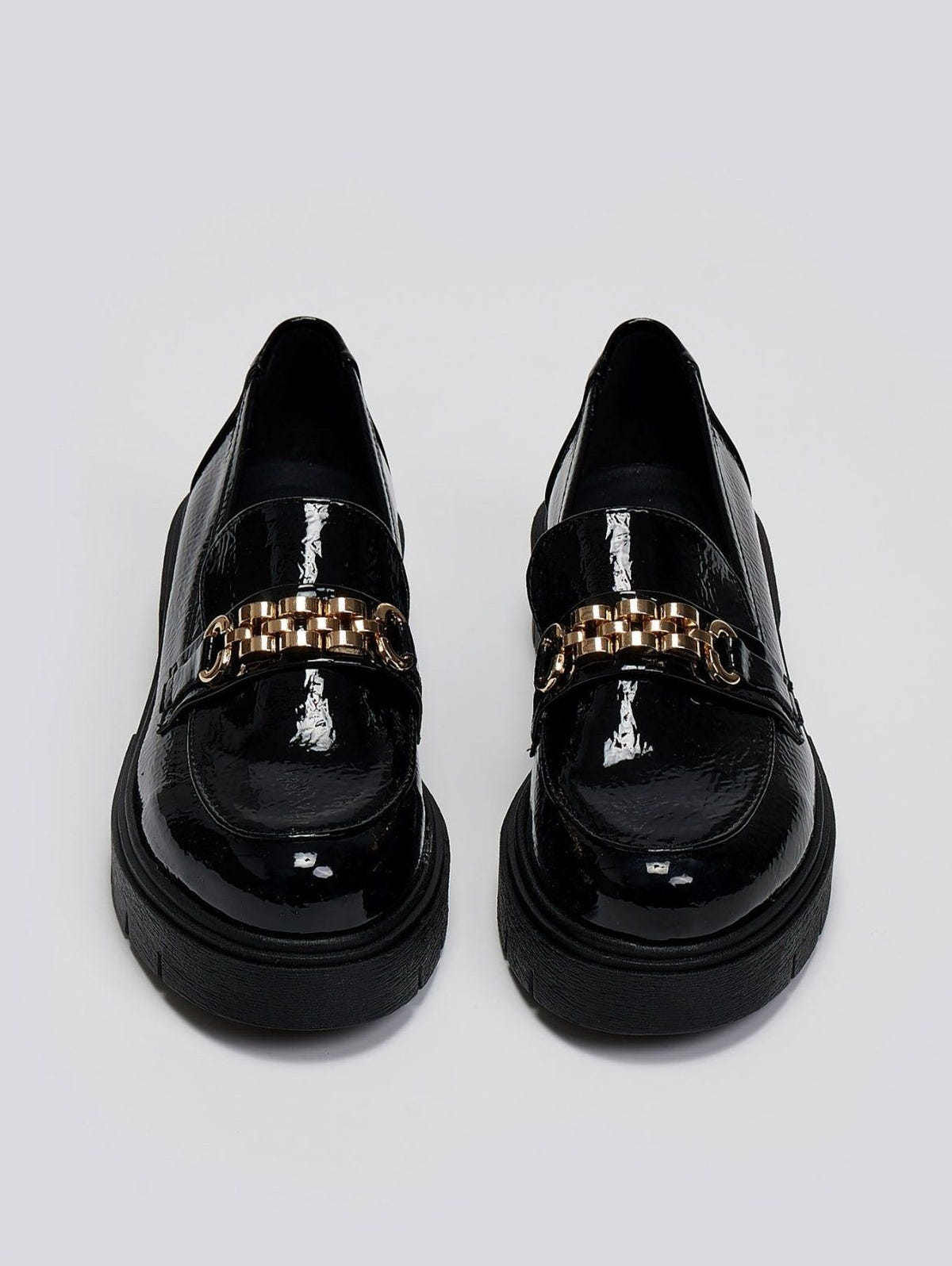Loafers chunky λουστρίνι Estil - Μαύρο - thefashionproject.gr - Estil