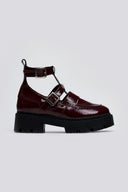 Loafers chunky λουστρίνι TFP - Burgundy - thefashionproject.gr - TFP