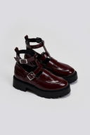 Loafers chunky λουστρίνι TFP - Burgundy - thefashionproject.gr - TFP