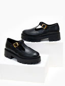 Loafers chunky Mary Janes TFP - Μαύρο - thefashionproject.gr - TFP
