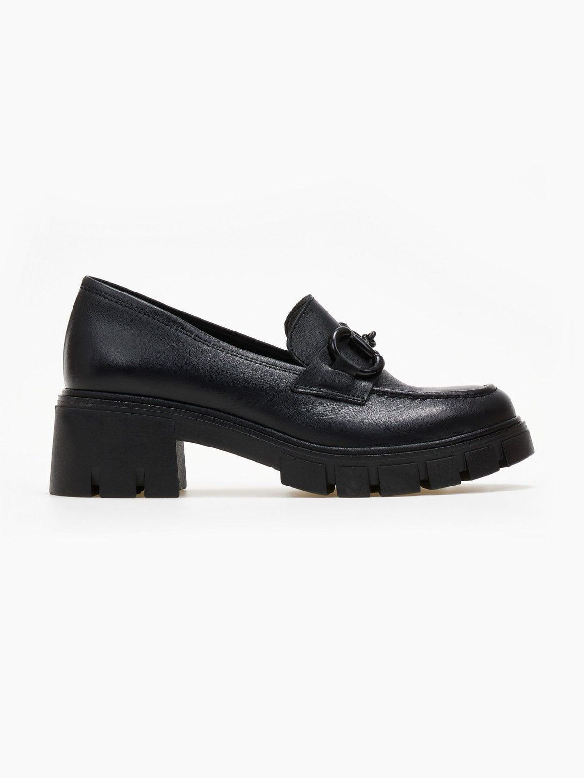 Loafers δερμάτινα chunky με αγκράφα Ragazza 0756 - Μαύρο - thefashionproject.gr - RAGAZZA