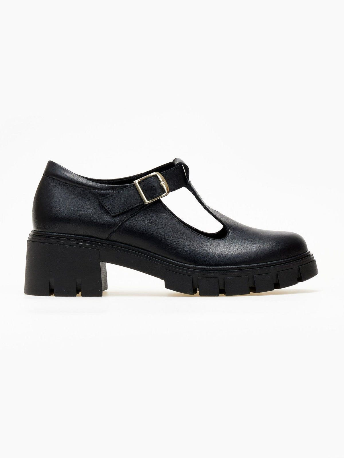 Loafers δερμάτινα Mary Janes Ragazza 0759 - Μαύρο - thefashionproject.gr - RAGAZZA