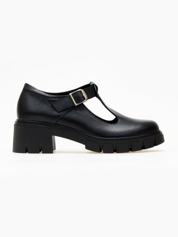 Loafers δερμάτινα Mary Janes Ragazza 0759 - Μαύρο - thefashionproject.gr - RAGAZZA