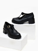 Loafers δερμάτινα Mary Janes Ragazza 0759 - Μαύρο - thefashionproject.gr - RAGAZZA