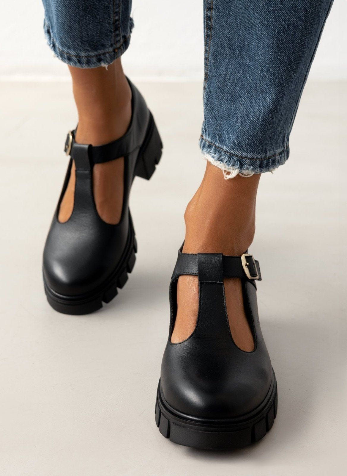 Loafers δερμάτινα Mary Janes Ragazza 0759 - Μαύρο - thefashionproject.gr - RAGAZZA