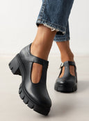 Loafers δερμάτινα Mary Janes Ragazza 0759 - Μαύρο - thefashionproject.gr - RAGAZZA