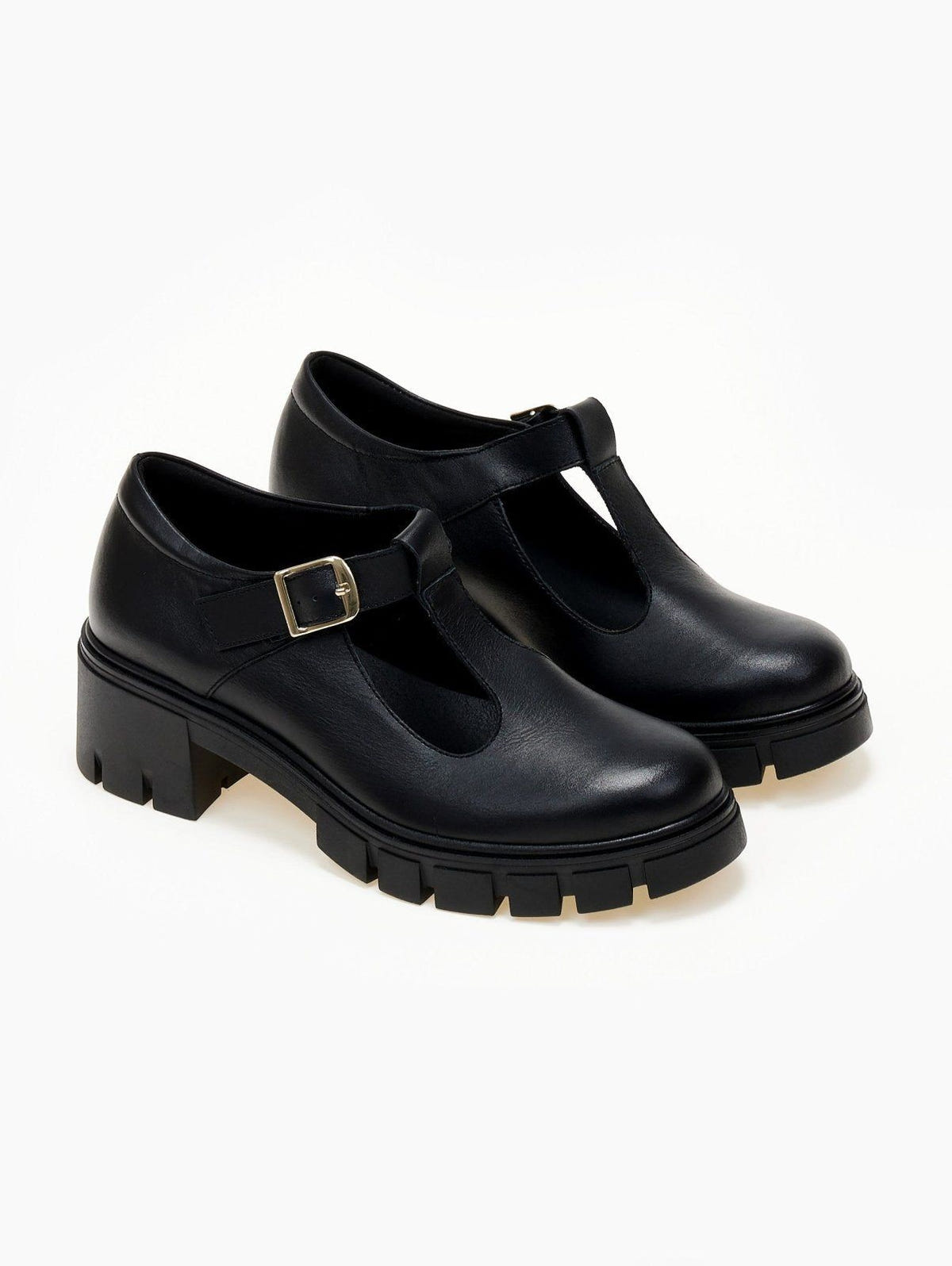 Loafers δερμάτινα Mary Janes Ragazza 0759 - Μαύρο - thefashionproject.gr - RAGAZZA