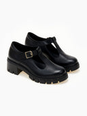 Loafers δερμάτινα Mary Janes Ragazza 0759 - Μαύρο - thefashionproject.gr - RAGAZZA