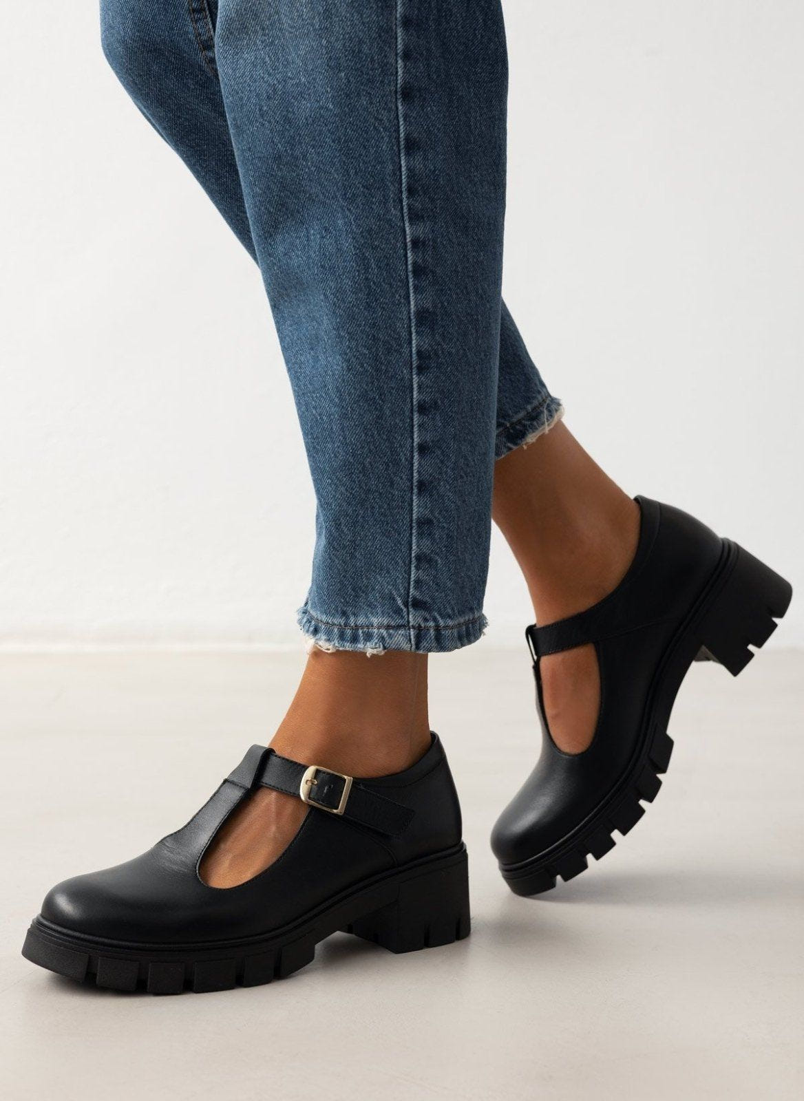 Loafers δερμάτινα Mary Janes Ragazza 0759 - Μαύρο - thefashionproject.gr - RAGAZZA
