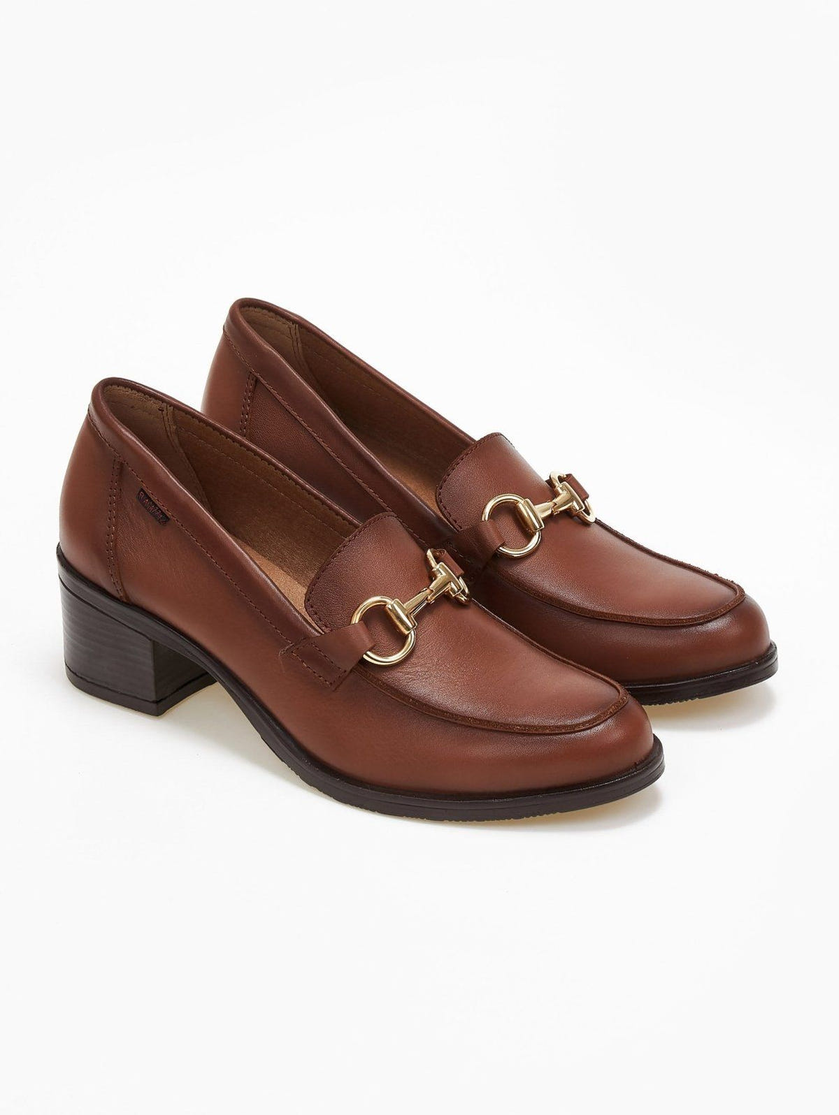 Loafers δερμάτινα με μεταλλική λεπτομέρεια Ragazza 0465 - Α - Καφέ - thefashionproject.gr - RAGAZZA
