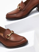 Loafers δερμάτινα με μεταλλική λεπτομέρεια Ragazza 0465 - Α - Καφέ - thefashionproject.gr - RAGAZZA