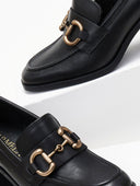 Loafers δερμάτινα με τακούνι Carmela 161127 - Μαύρο - thefashionproject.gr - CARMELA