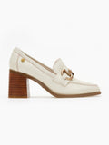 Loafers δερμάτινα με τακούνι Carmela 161127 - Πάγου - thefashionproject.gr - CARMELA