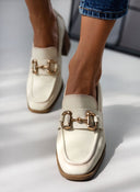 Loafers δερμάτινα με τακούνι Carmela 161127 - Πάγου - thefashionproject.gr - CARMELA
