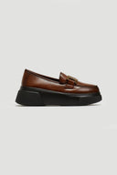 Loafers flatforms με αγκράφα - Ταμπά - thefashionproject.gr - La Coquette
