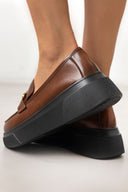 Loafers flatforms με αγκράφα - Ταμπά - thefashionproject.gr - La Coquette