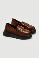 Loafers flatforms με αγκράφα - Ταμπά - thefashionproject.gr - La Coquette