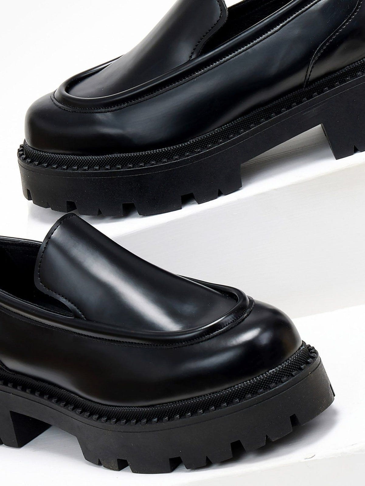 Loafers φλωρεντίκ με chunky σόλα TFP - Μαύρο - thefashionproject.gr - TFP