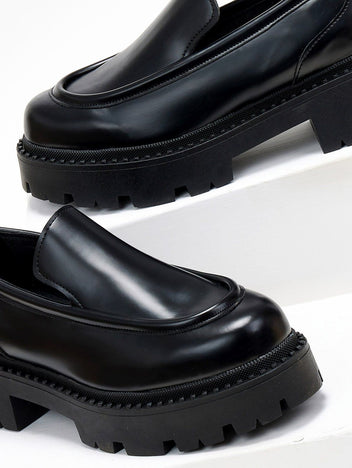 Loafers φλωρεντίκ με chunky σόλα TFP - Μαύρο - thefashionproject.gr - TFP