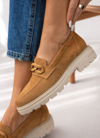Loafers καστόρινα με κρίκους Ragazza 0528 - Ταμπά - thefashionproject.gr - RAGAZZA