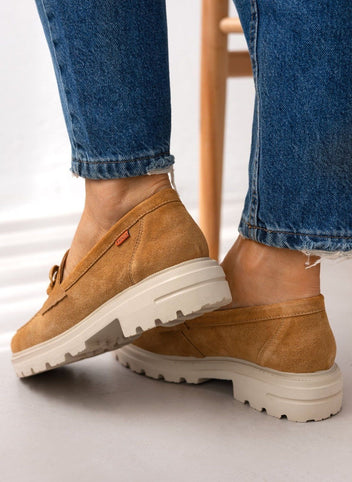 Loafers καστόρινα με κρίκους Ragazza 0528 - Ταμπά - thefashionproject.gr - RAGAZZA