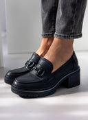 Loafers ματ με τακούνι Refresh 171417 - Μαύρο - thefashionproject.gr - Refresh