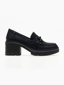 Loafers ματ με τακούνι Refresh 171417 - Μαύρο - thefashionproject.gr - Refresh