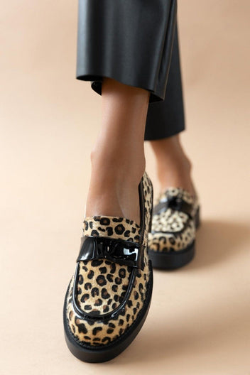 Loafers με print Estil - Leopard - thefashionproject.gr - Estil