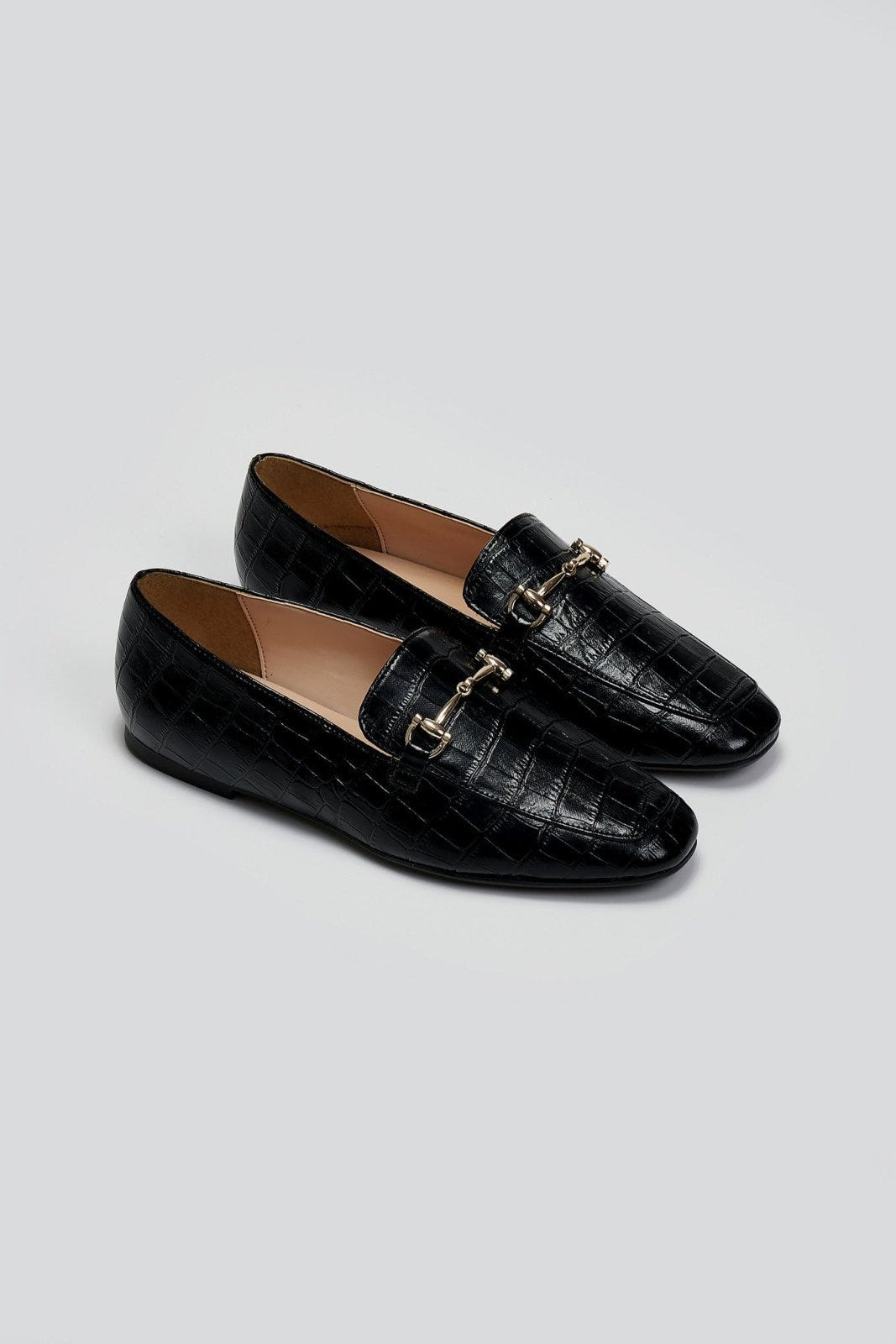 Loafers με print TFP - Μαύρο - thefashionproject.gr - TFP