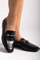 Loafers με print TFP - Μαύρο - thefashionproject.gr - TFP