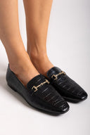 Loafers με print TFP - Μαύρο - thefashionproject.gr - TFP