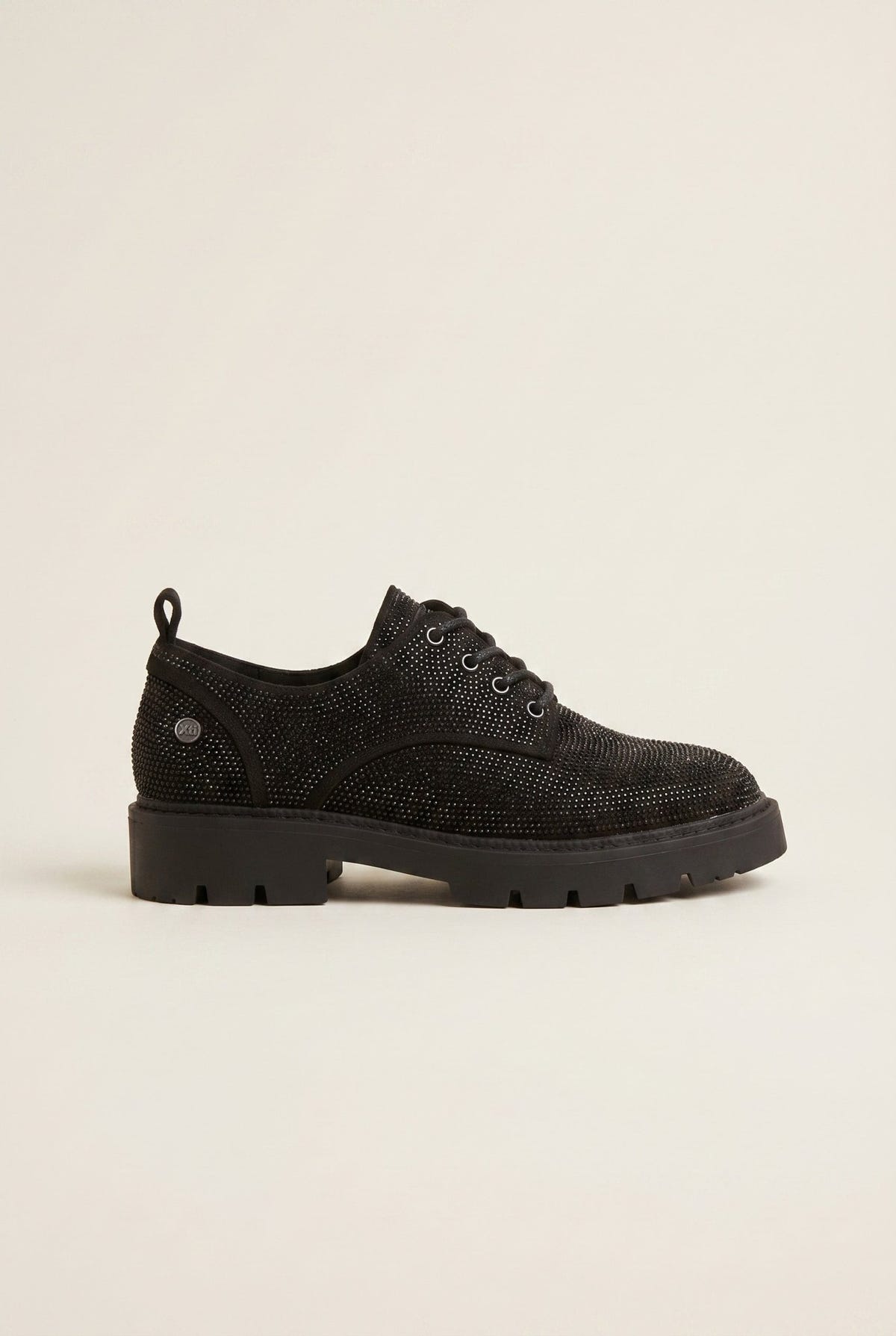 Xti Footwear - Loafers Strass Lace Up - Black