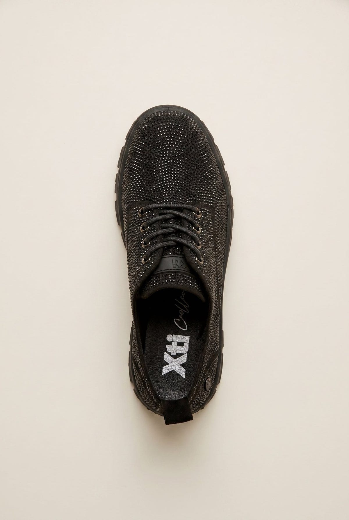 Xti Footwear - Loafers Strass Lace Up - Black