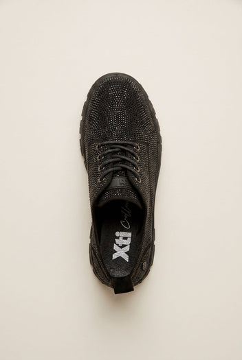 Xti Footwear - Loafers Strass Lace Up - Black