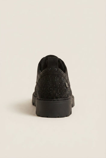 Xti Footwear - Loafers Strass Lace Up - Black