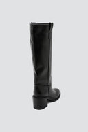 Low Heel Ankle Boots - Black Matte - thefashionproject.gr - Ideal shoes