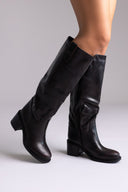 Low Heel Boots - Burgundy Matte - thefashionproject.gr - Ideal shoes