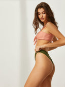 Μαγιό μπικίνι με bandeau top - Σομόν - thefashionproject.gr - The Fashion Project