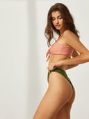 Μαγιό μπικίνι με bandeau top - Σομόν - thefashionproject.gr - The Fashion Project