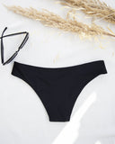 Μαγιό slip με άνοιγμα - Μαύρο - thefashionproject.gr - The Fashion Project