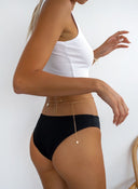 Μαγιό slip με άνοιγμα - Μαύρο - thefashionproject.gr - The Fashion Project